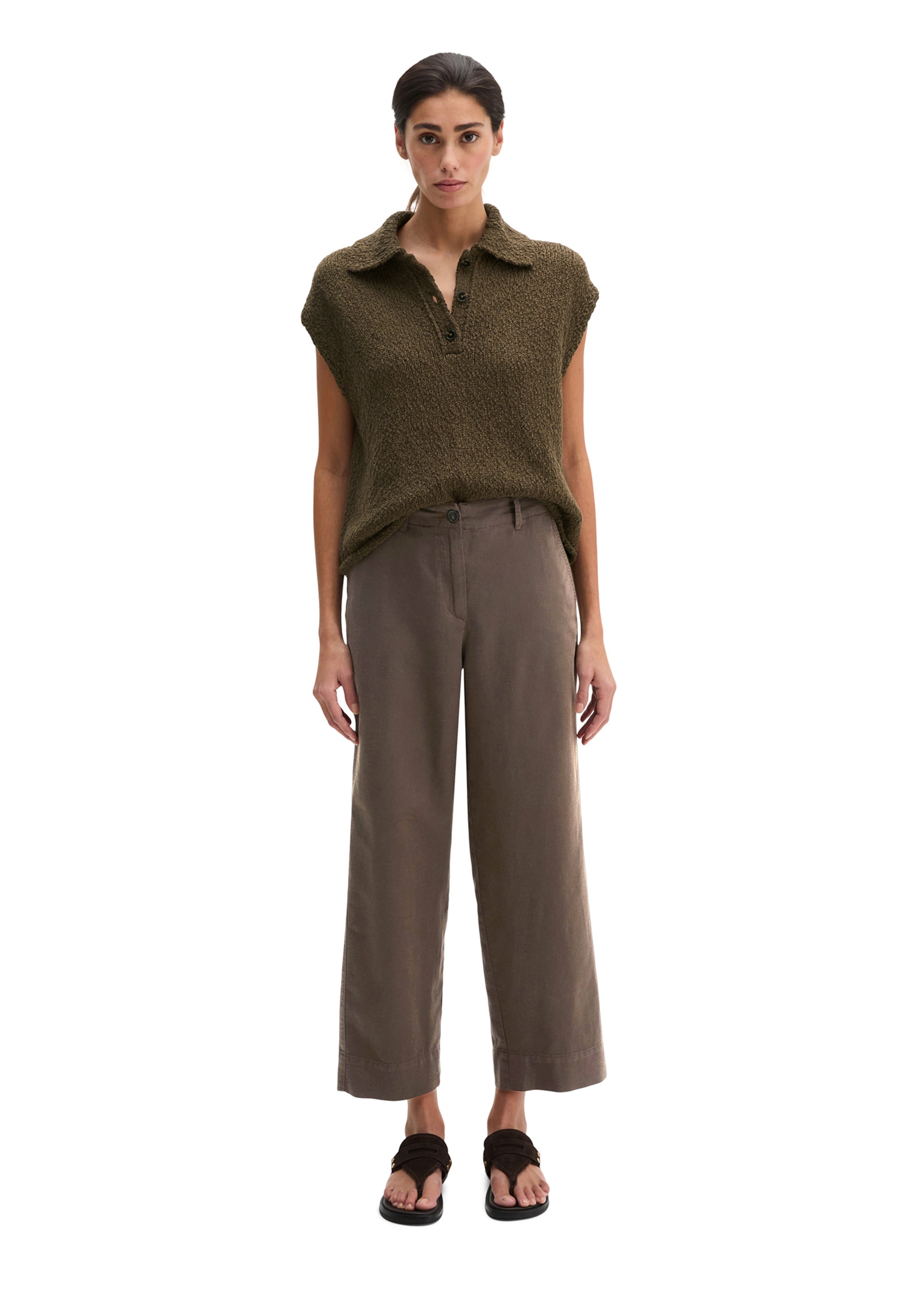 Loosefit Pantalon chino 'Lande' Marc O'Polo en marron