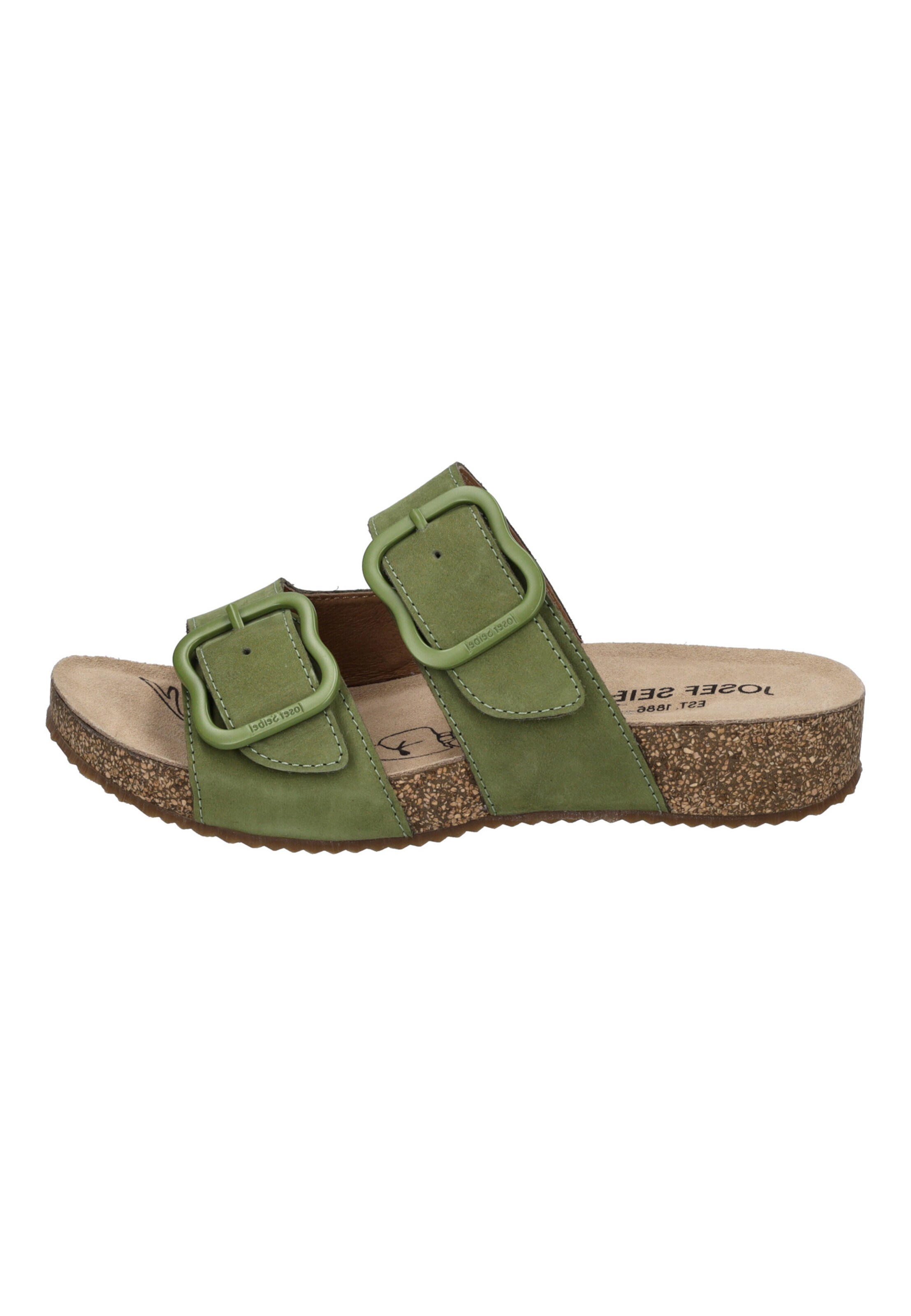 JOSEF SEIBEL Mules 'Tonga 64' in Green: front