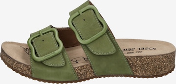 JOSEF SEIBEL Muiltjes 'Tonga 64' in Groen: voorkant