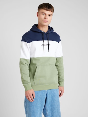 Only & Sons Sweatshirt 'Bas' in Gemengde kleuren: voorkant