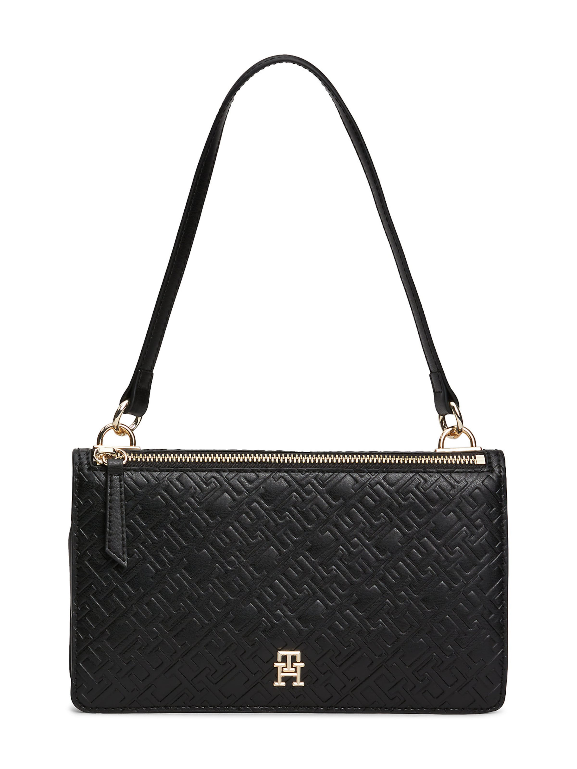 TOMMY HILFIGER Shoulder Bag in Black: front