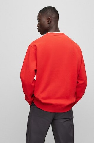 BOSS Sweatshirt 'Wefade' in Rot
