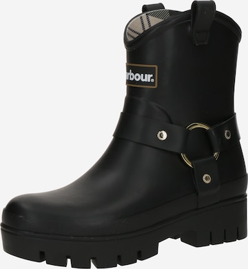 BarbourGumene čizme 'Elley Harness Welly' - crna boja: prednji dio