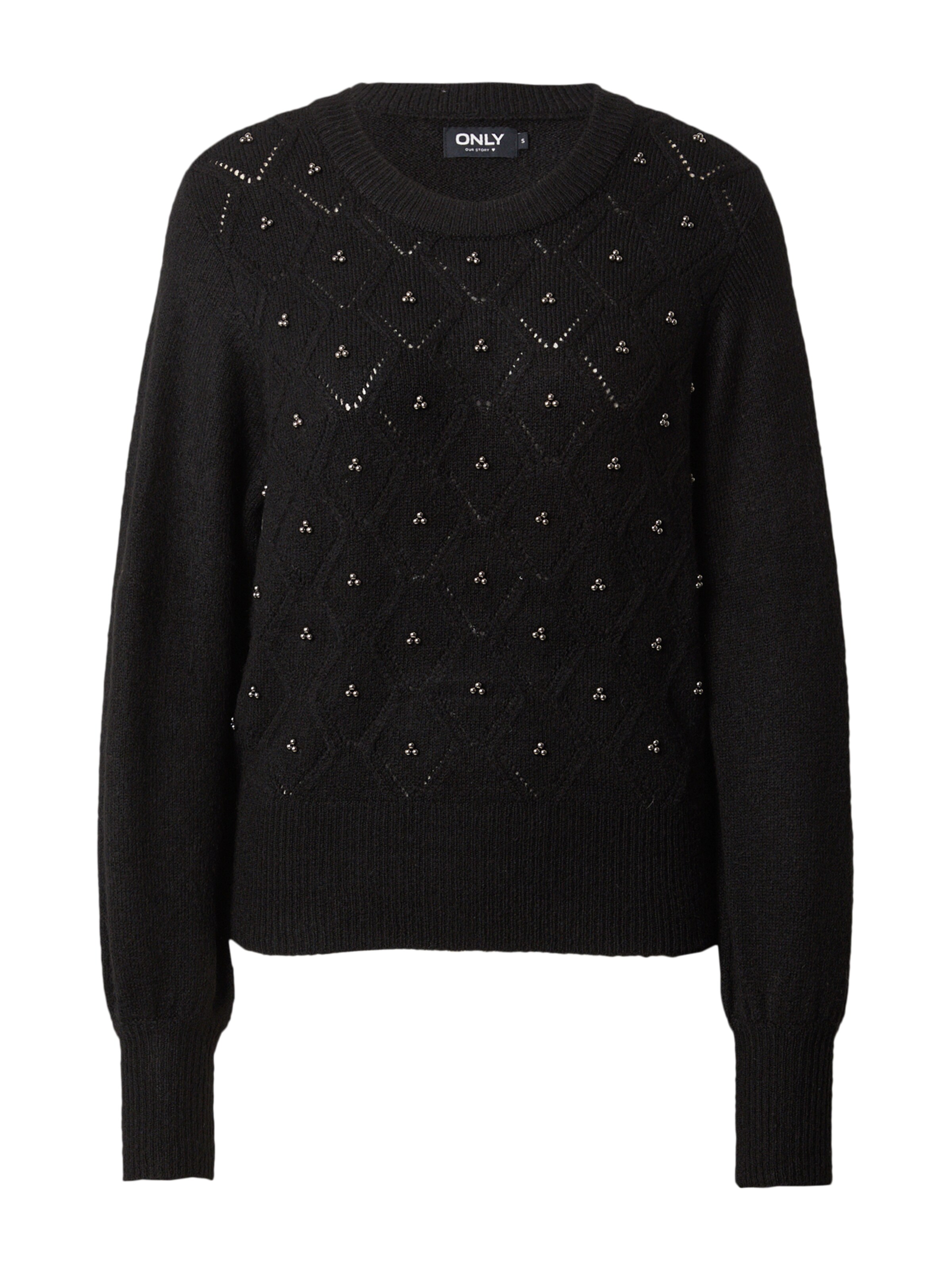ONLY Sweater 'LEANDRA' in Black: front