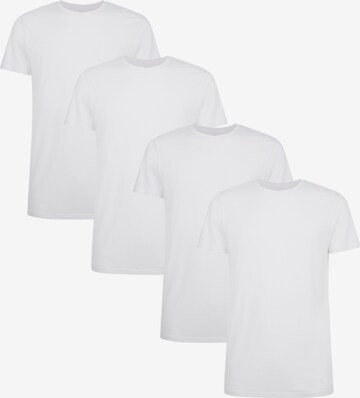 T-Shirt Bamboo basics en blanc : devant