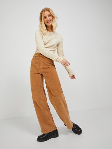 JJXX Wide Leg Hose 'Gelly' in Beige