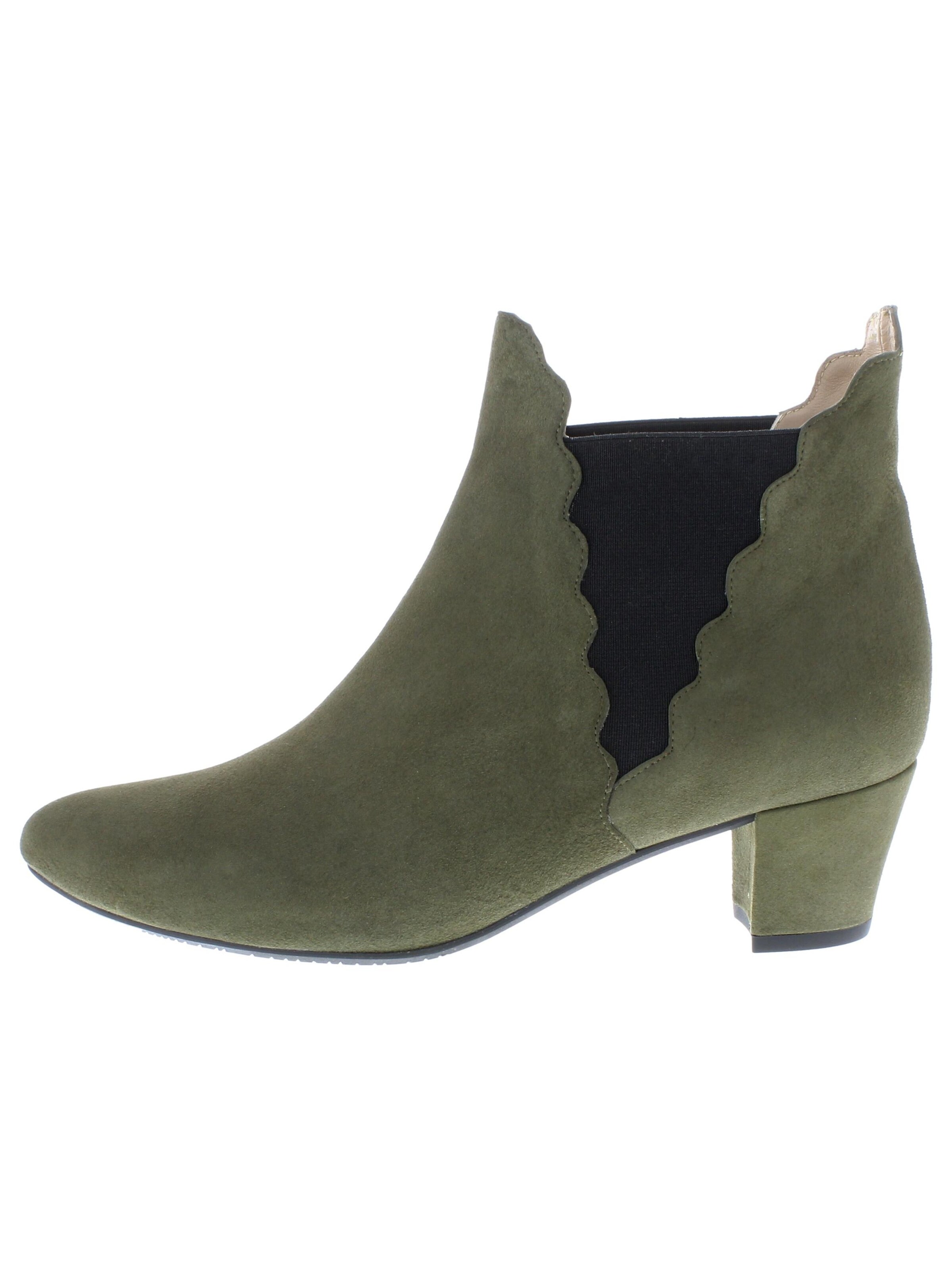 XAVER LUIS Schuhmanufaktur Chelsea Boots 'KATE - Chelsea Stiefelette'‌‌‌‌‌‌‌‌ in Grün: Vorderseite