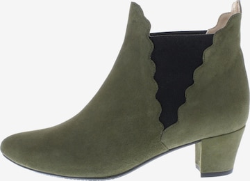 XAVER LUIS Schuhmanufaktur Chelsea Boots 'KATE - Chelsea Stiefelette' in Grün: Vorderseite