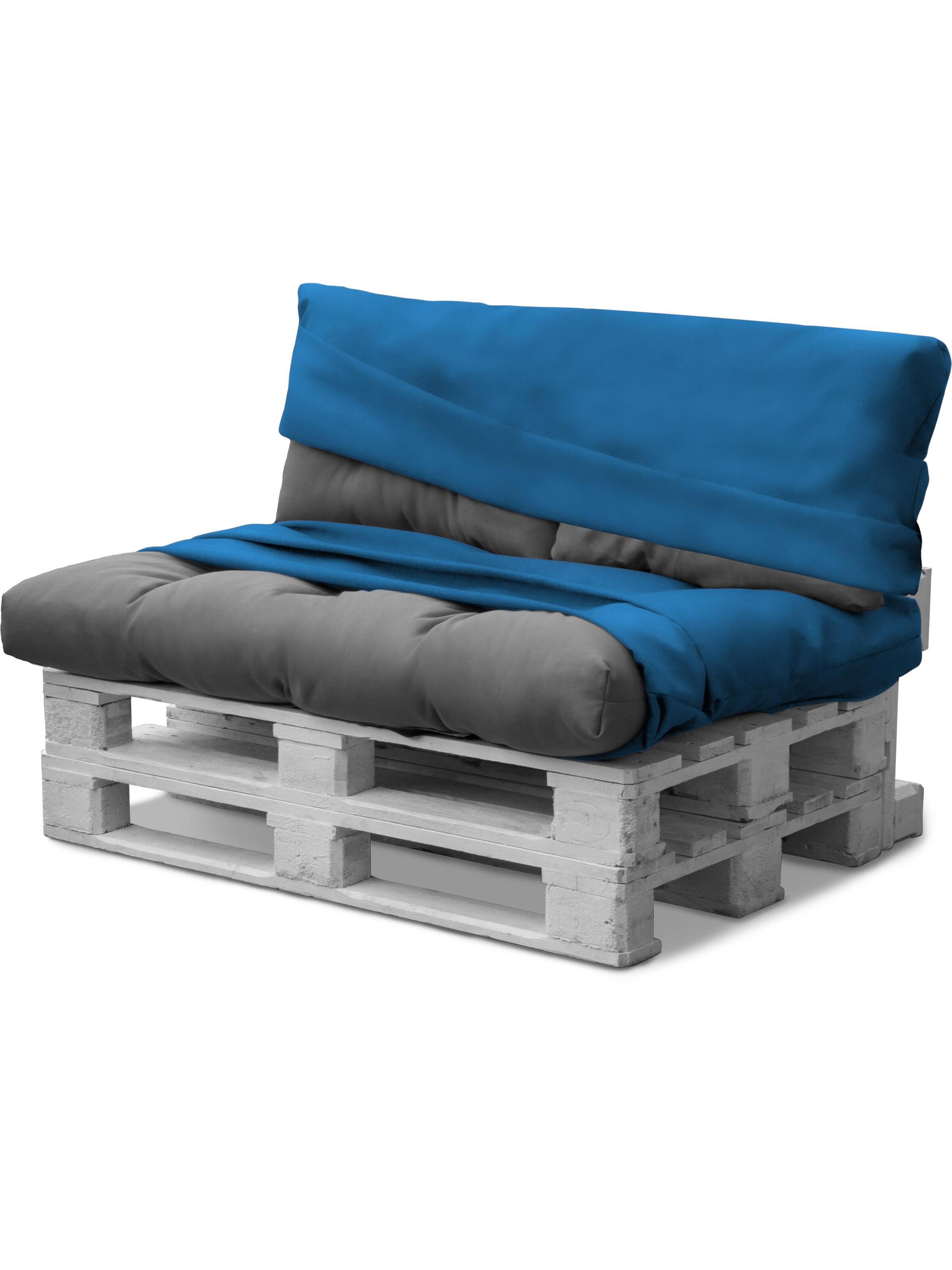 Aspero Zitkussens 'Marsala' in Blauw