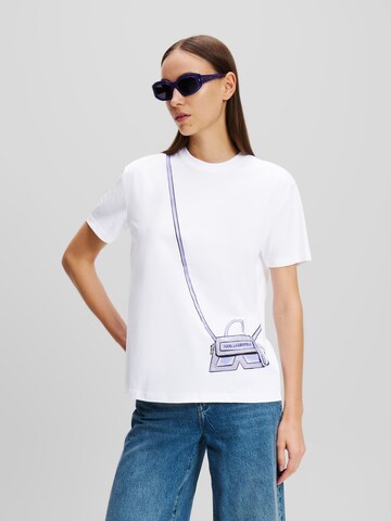 Karl Lagerfeld Shirt 'IKON' in White: front