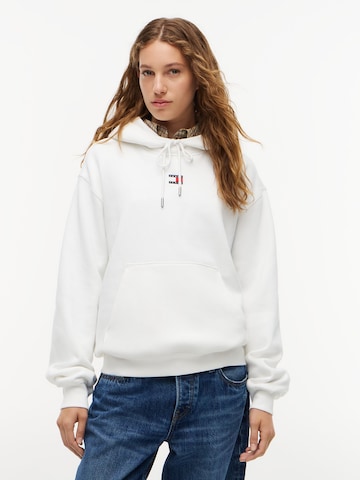 Tommy Jeans Μπλούζα φούτερ σε λευκό: μπροστά
