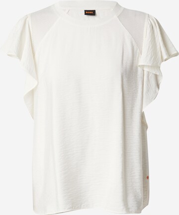 BOSS - Blusa 'C_Benissa' em branco: frente