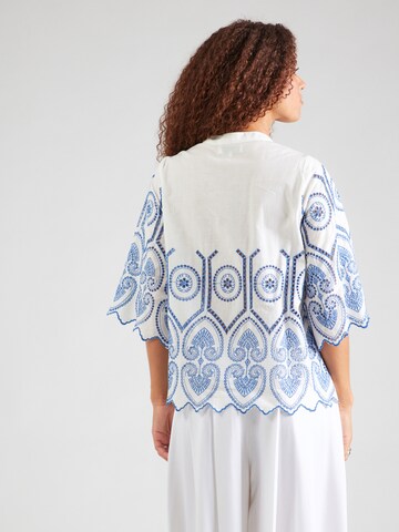 Lollys Laundry Blus 'Louise' i vit