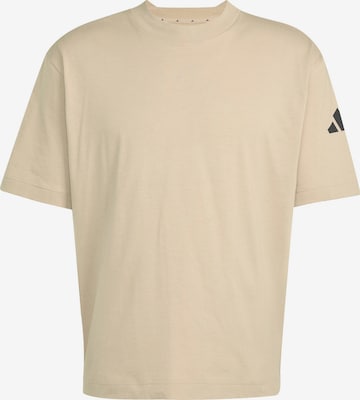 ADIDAS SPORTSWEAR Функциональная футболка 'Essentials' в Бежевый: спереди