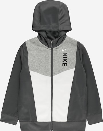 Nike Sportswear Zip-Up Hoodie in Grey: front