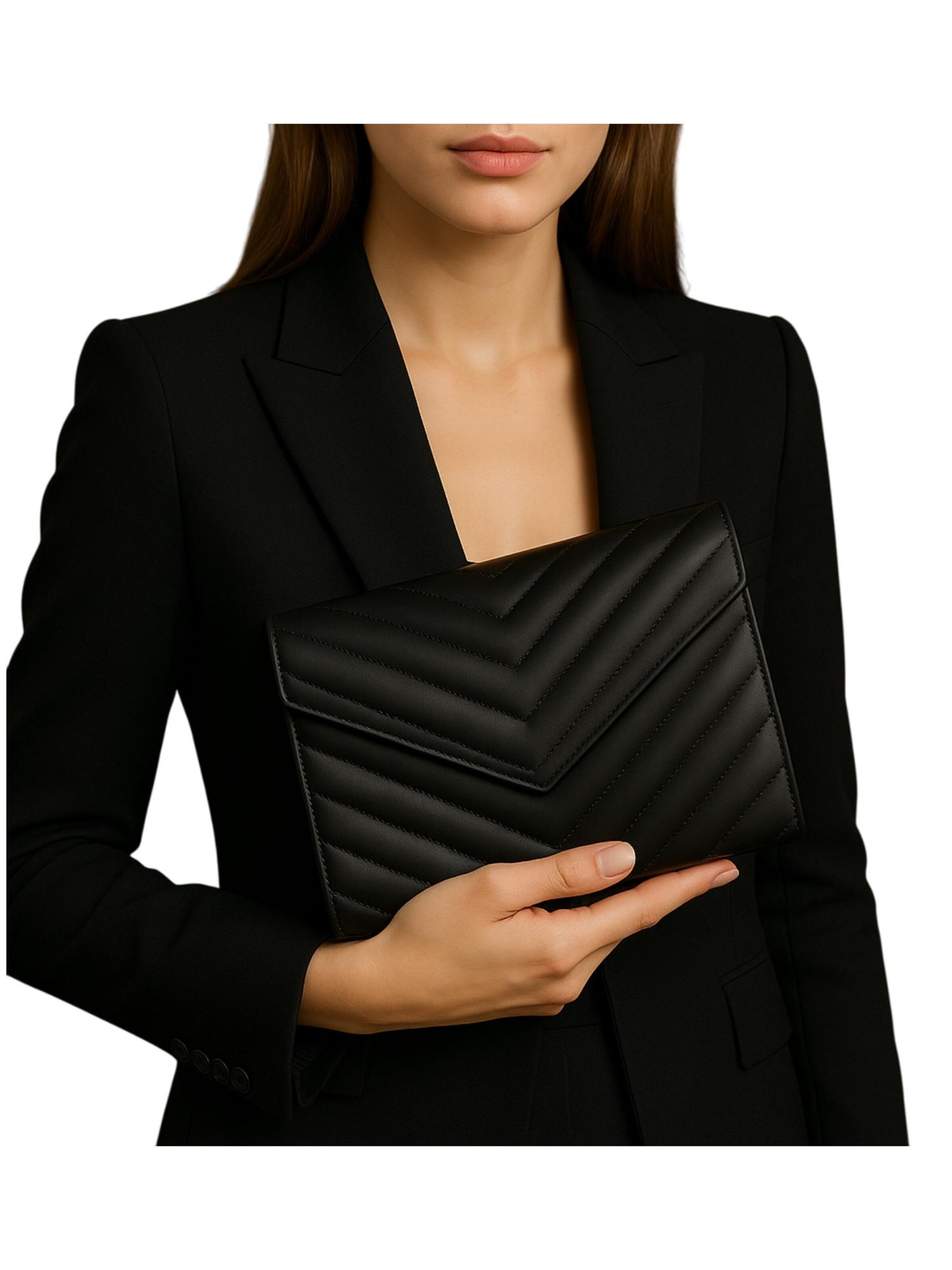 Sellenes Clutch 'Valey' in Black