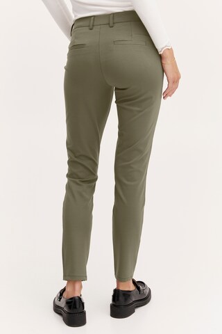 Fransa Slim fit Chino Pants 'TESSA' in Green