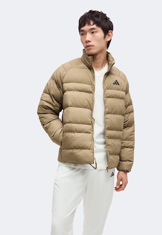 ADIDAS SPORTSWEAR Sportjacke 'ESS' in Beige