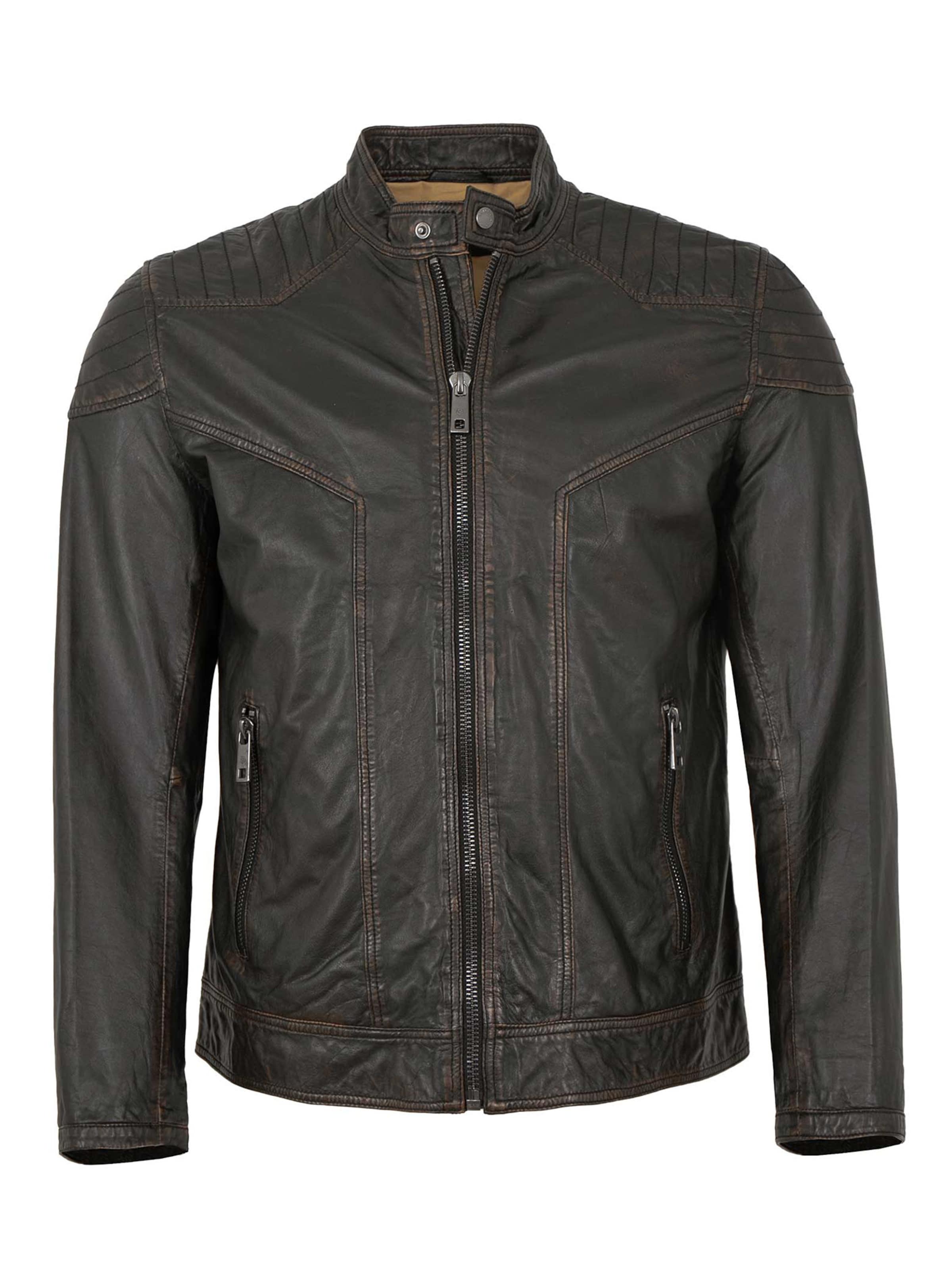 MILESTONE Übergangsjacke 'MSArlington'‌‌‌‌‌‌ in Schwarz: Vorderseite