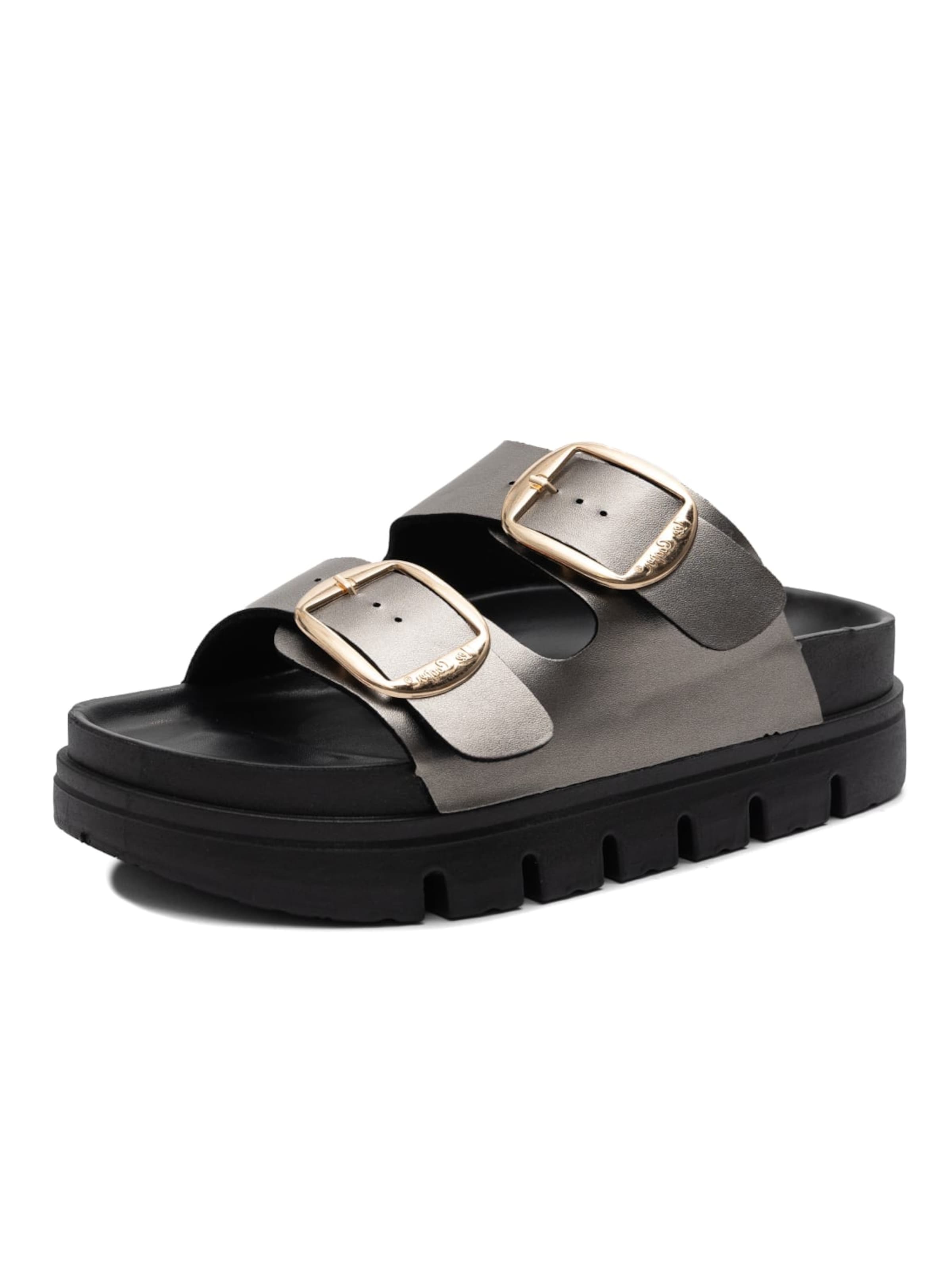Lee Cooper Mule in Silver: front