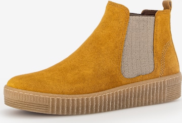 GABOR Chelsea Boots in Yellow: front