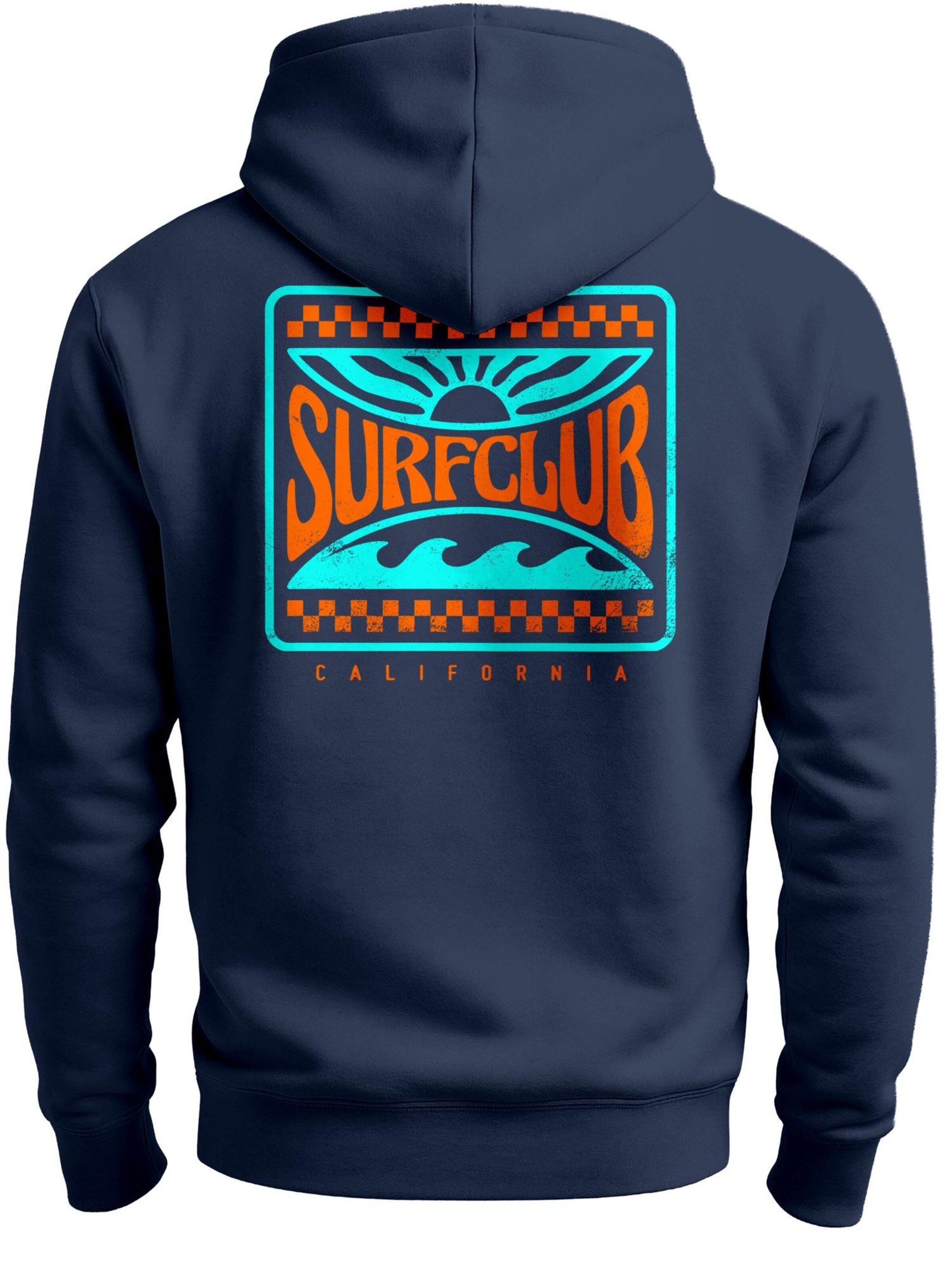 Neverless Sweatshirt 'surf-club'‌‌‌‌‌‌‌‌ in Blau