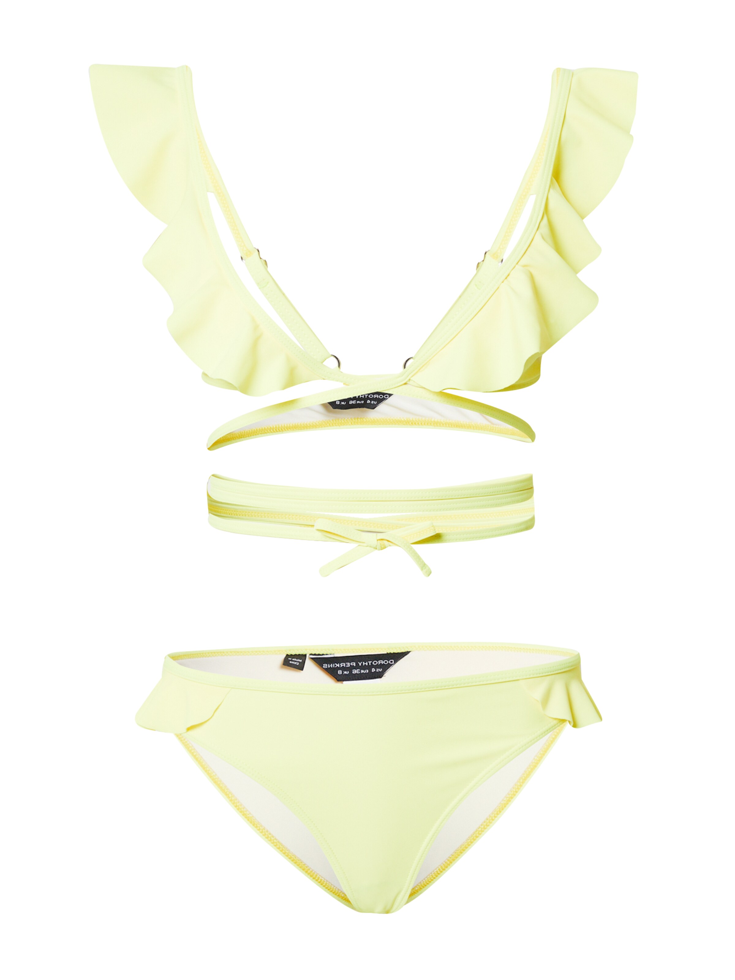 Triangle Bikini Dorothy Perkins en jaune : devant