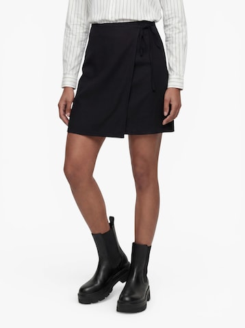 Jupe 'SLFHAZEL' SELECTED FEMME en noir : devant
