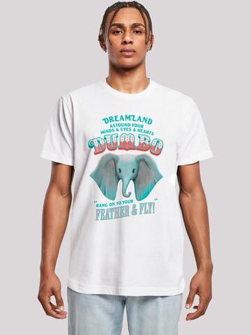 T-Shirt 'Disney Dumbo Astound Your Mindes' F4NT4STIC en blanc : devant