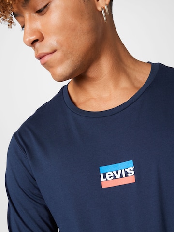 LEVI'S ® Shirt 'LS Std Graphic Tee' in Blau