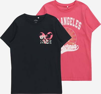 NAME IT Shirt 'VEEN' in de kleur Navy / Pink / Wit, Productweergave