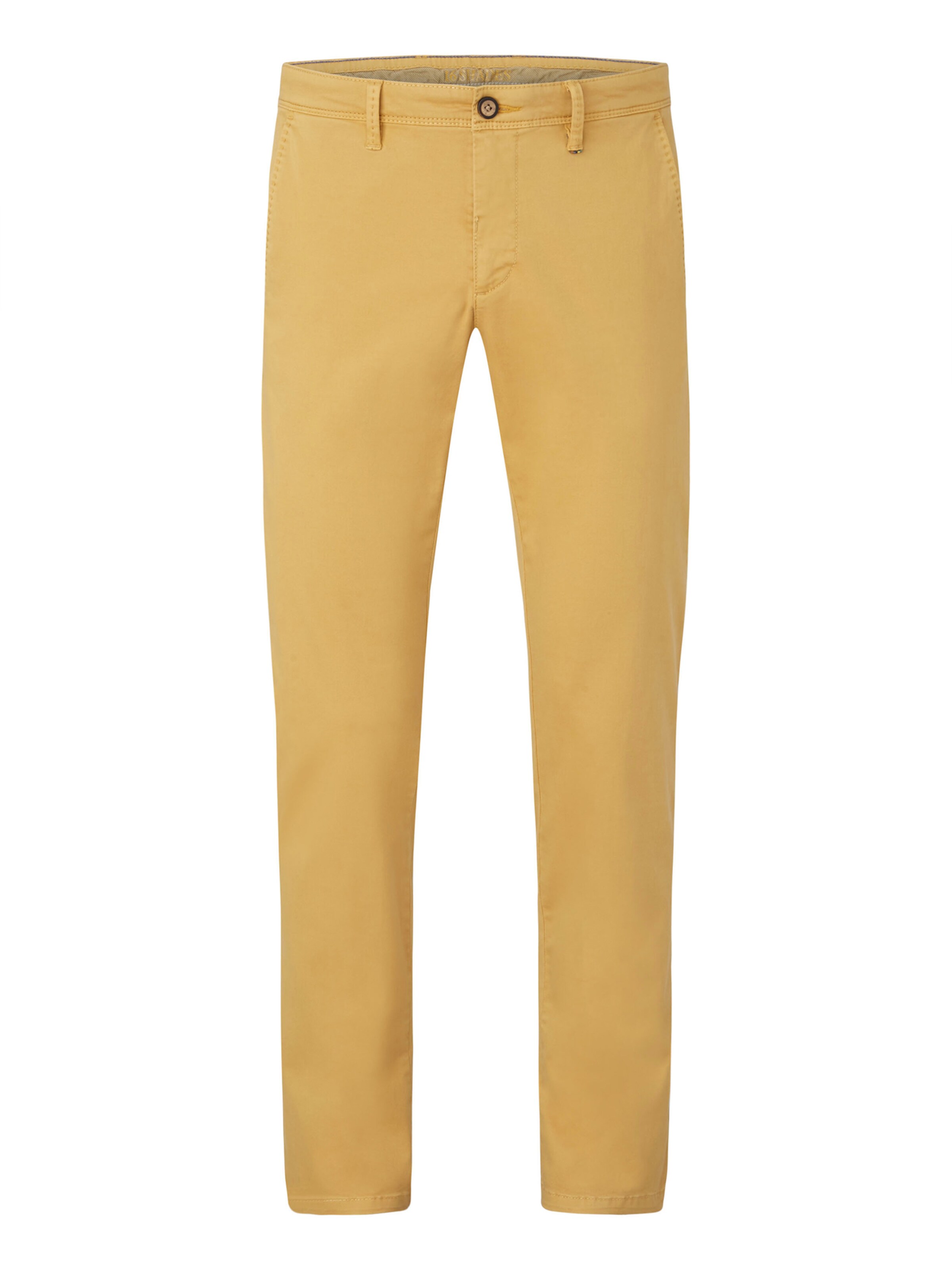 REDPOINT Slim fit Chino Pants in Yellow: front