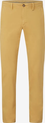 REDPOINT Slim fit Chino Pants in Yellow: front
