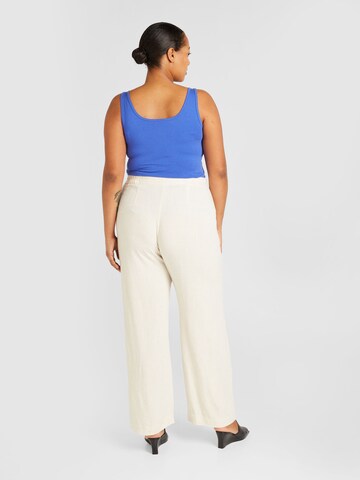 ONLY Carmakoma Wide leg Byxa i beige