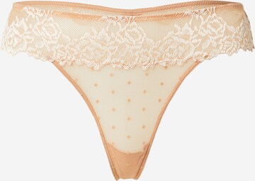 String di LingaDore in beige: frontale