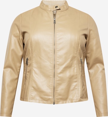 ONLY Carmakoma Between-Season Jacket 'NEW MELISA' in Beige: front