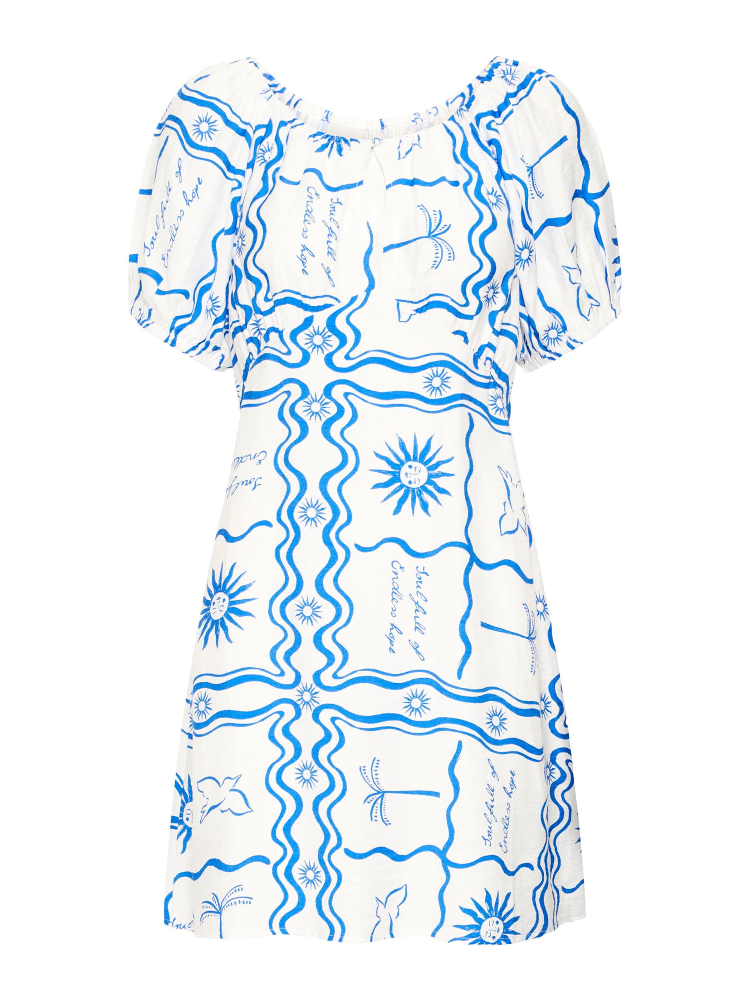 ICHI Kleid in Blau: Vorderseite