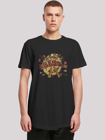 F4NT4STIC T-Shirt 'Big Bang Theory Bazinga Explosion and Big Bang Theory' in Schwarz: Vorderseite