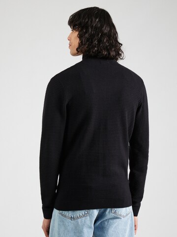 JACK & JONES - Sudadera con cremallera 'OTTO' en negro