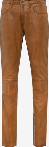 RICANO - Slimfit Pantalón en marrón: frente