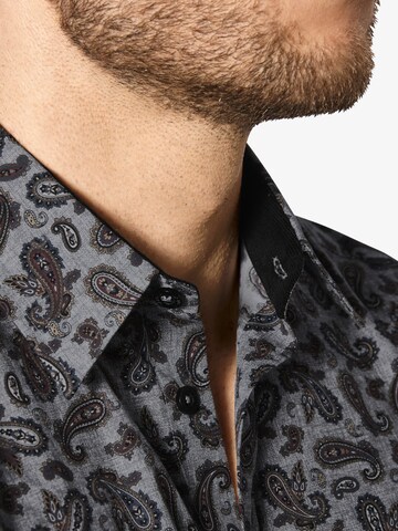 BABISTA Regular fit Button Up Shirt 'Toscogeri' in Grey