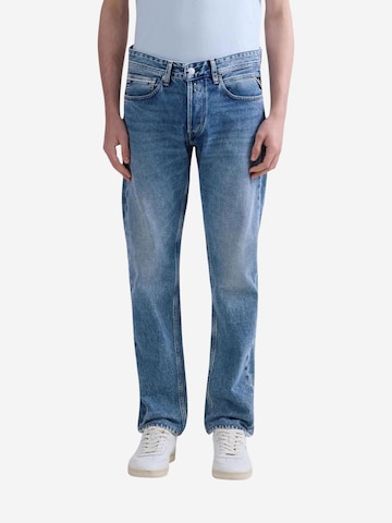 REPLAY Loosefit Jeans in Blauw: voorkant