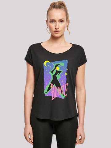 F4NT4STIC Shirt 'David Bowie' in Schwarz: Vorderseite
