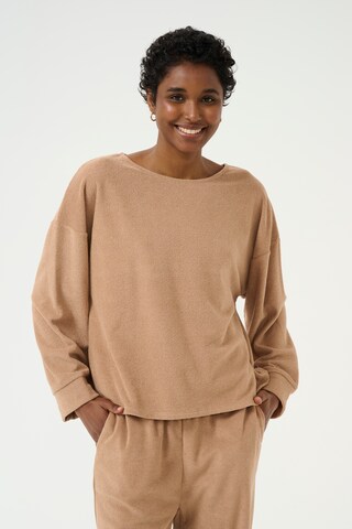 Cream Sweatshirt 'CR Franny' i beige: forside