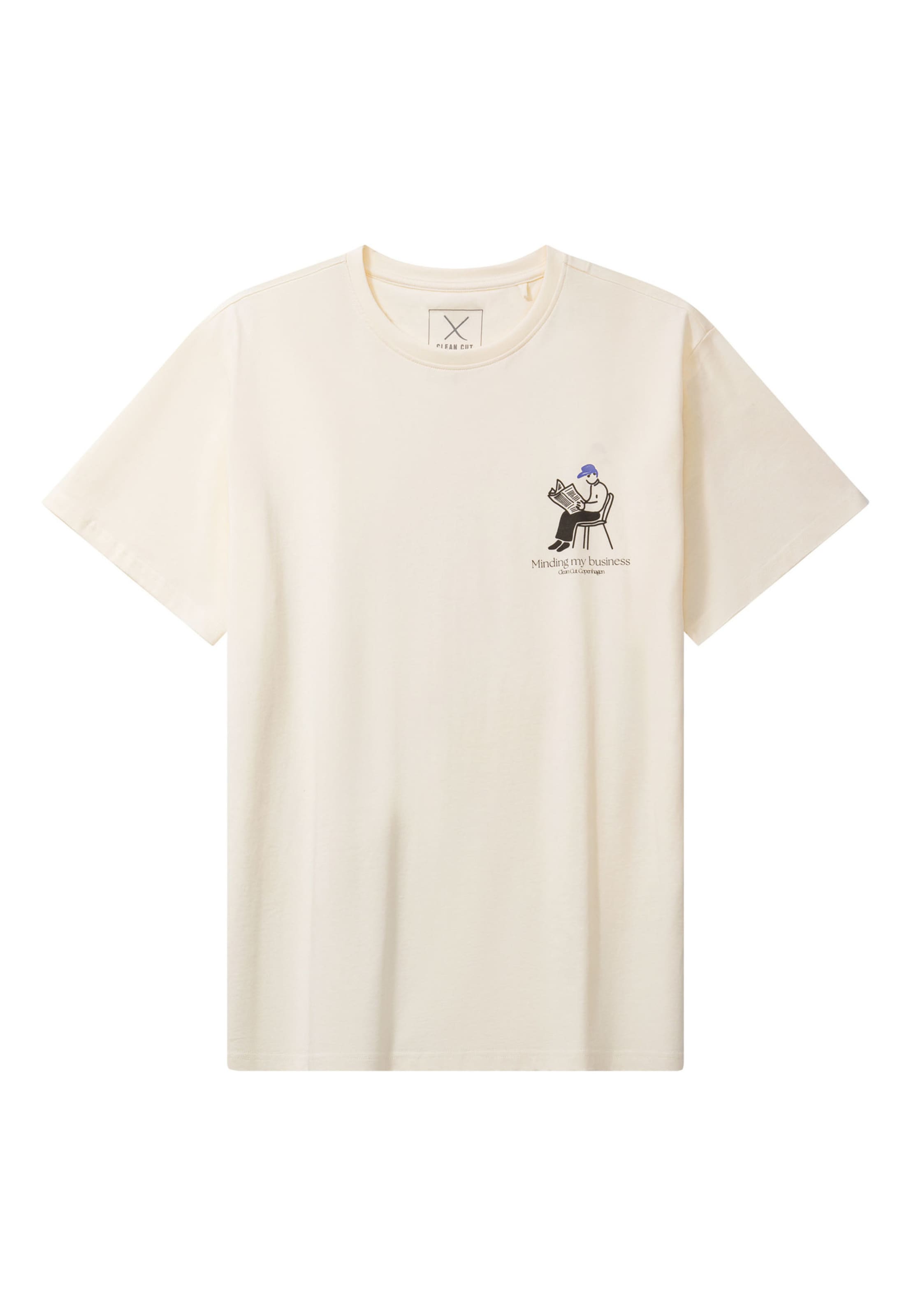 Clean Cut Copenhagen T-Shirt 'My Business' in Beige: Vorderseite