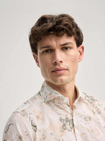 JOOP! Slim fit Button Up Shirt 'Pai' in Orange