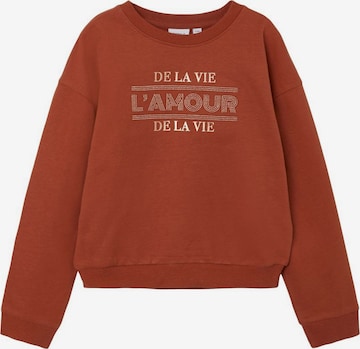 Sweat NAME IT en marron : devant