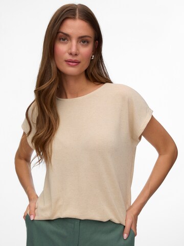 VERO MODA Shirt 'VMGINA AVA' in Beige: front