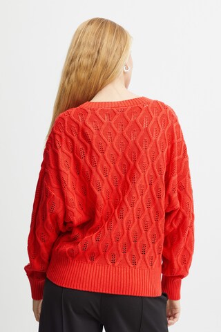 ICHI Sweater 'Marnas' in Red