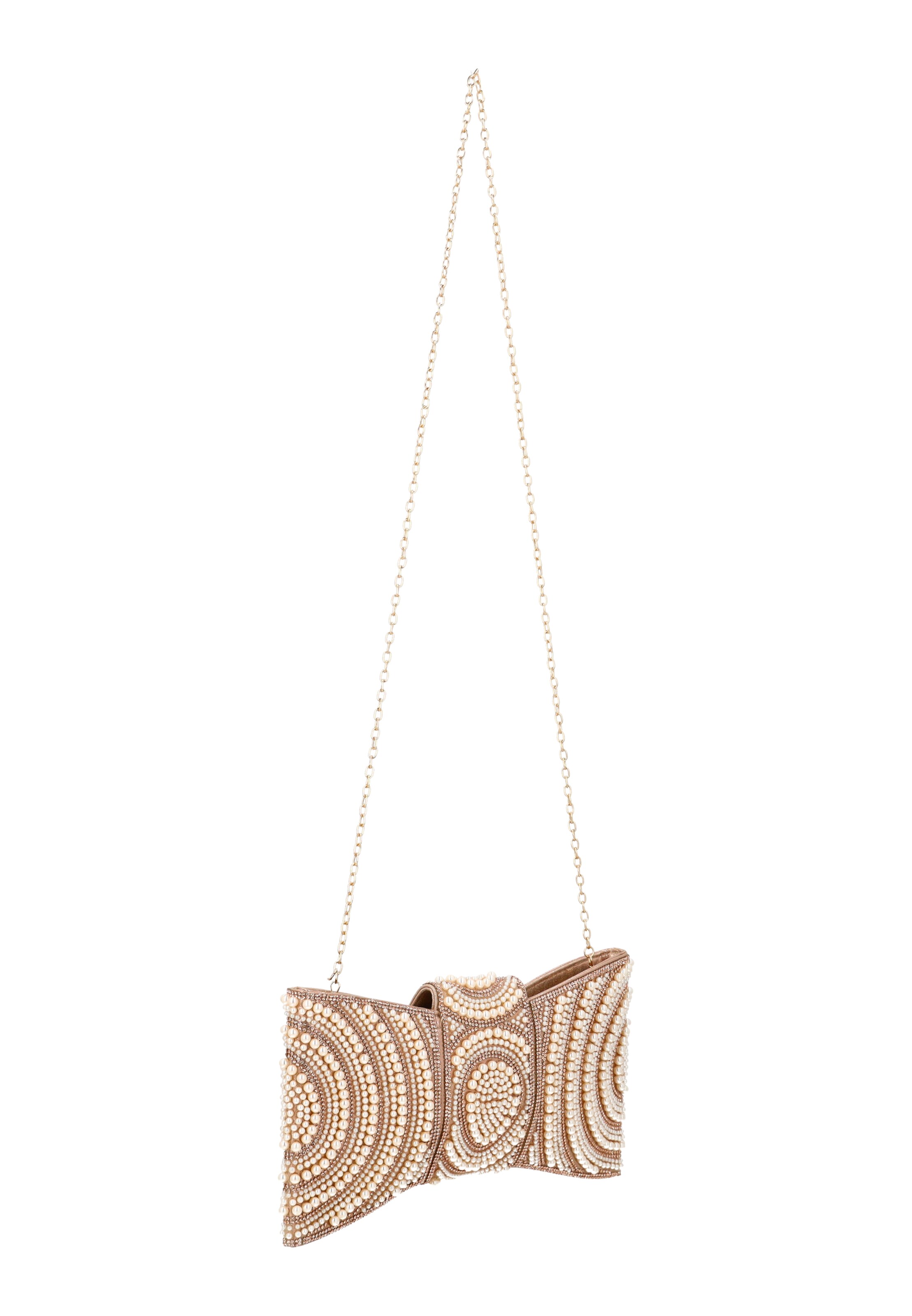 faina Clutch in Beige